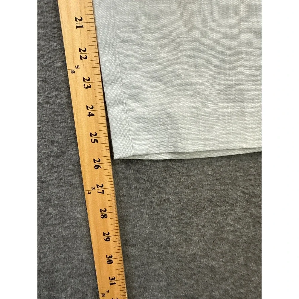 Banana Republic Linen Pants Women 10 Ankle Resortwear Wide Leg Trousers Vacation